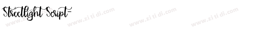 Streetlight Script字体转换